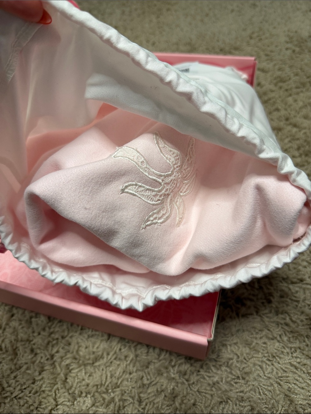 Lacy Hoodie in Angel Pink - Pink Palm Puff - Picture 11 of 11